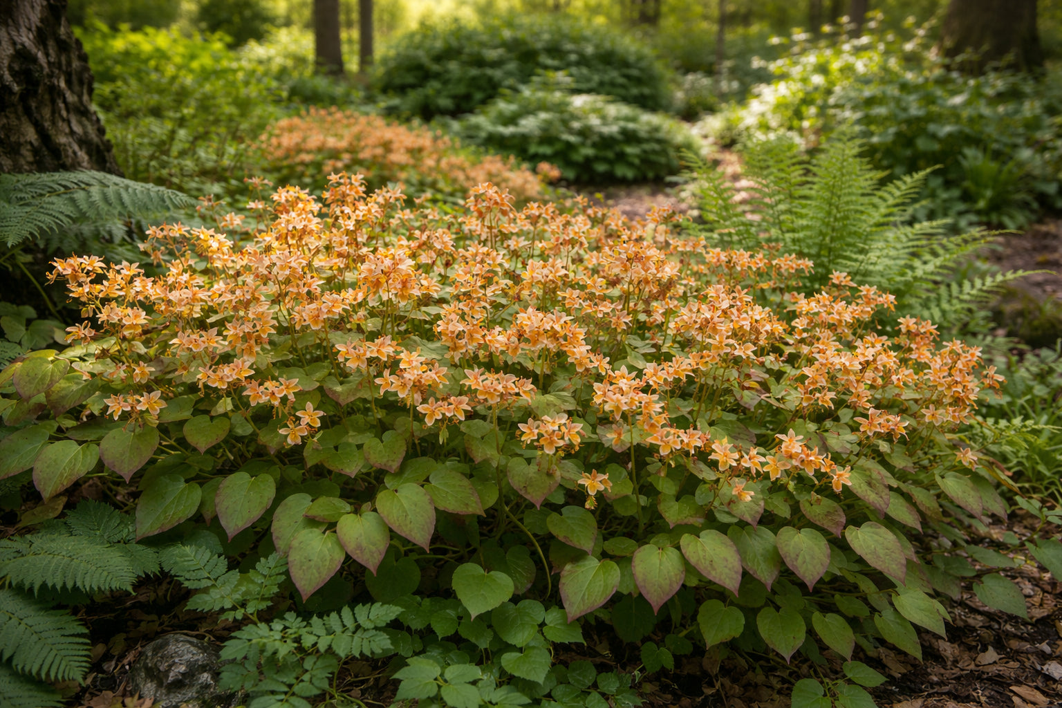 Epimedium x Orange Queen Orangekonigen Orange Queen Fairy Wings